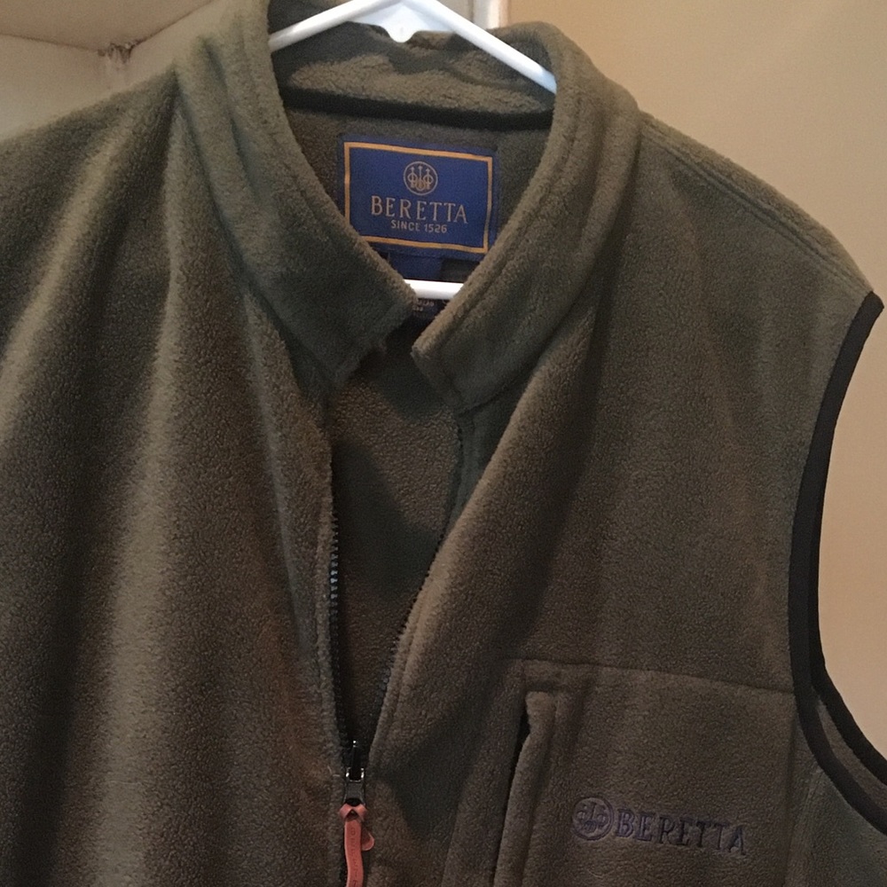 Beretta Fleece vest, XXL, Dark Green.